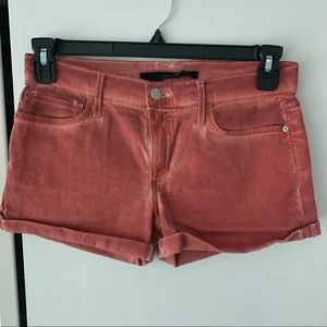 Joe’s Red Jean Shorts